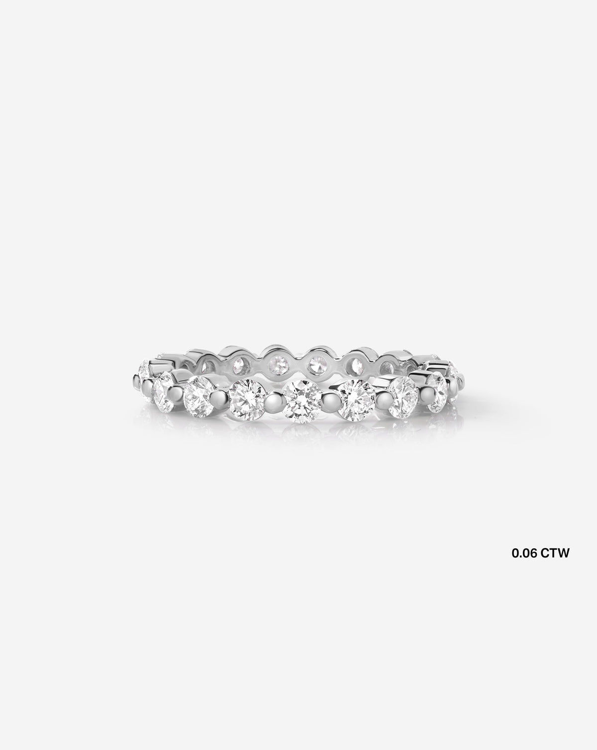 Single Prong Diamond Band