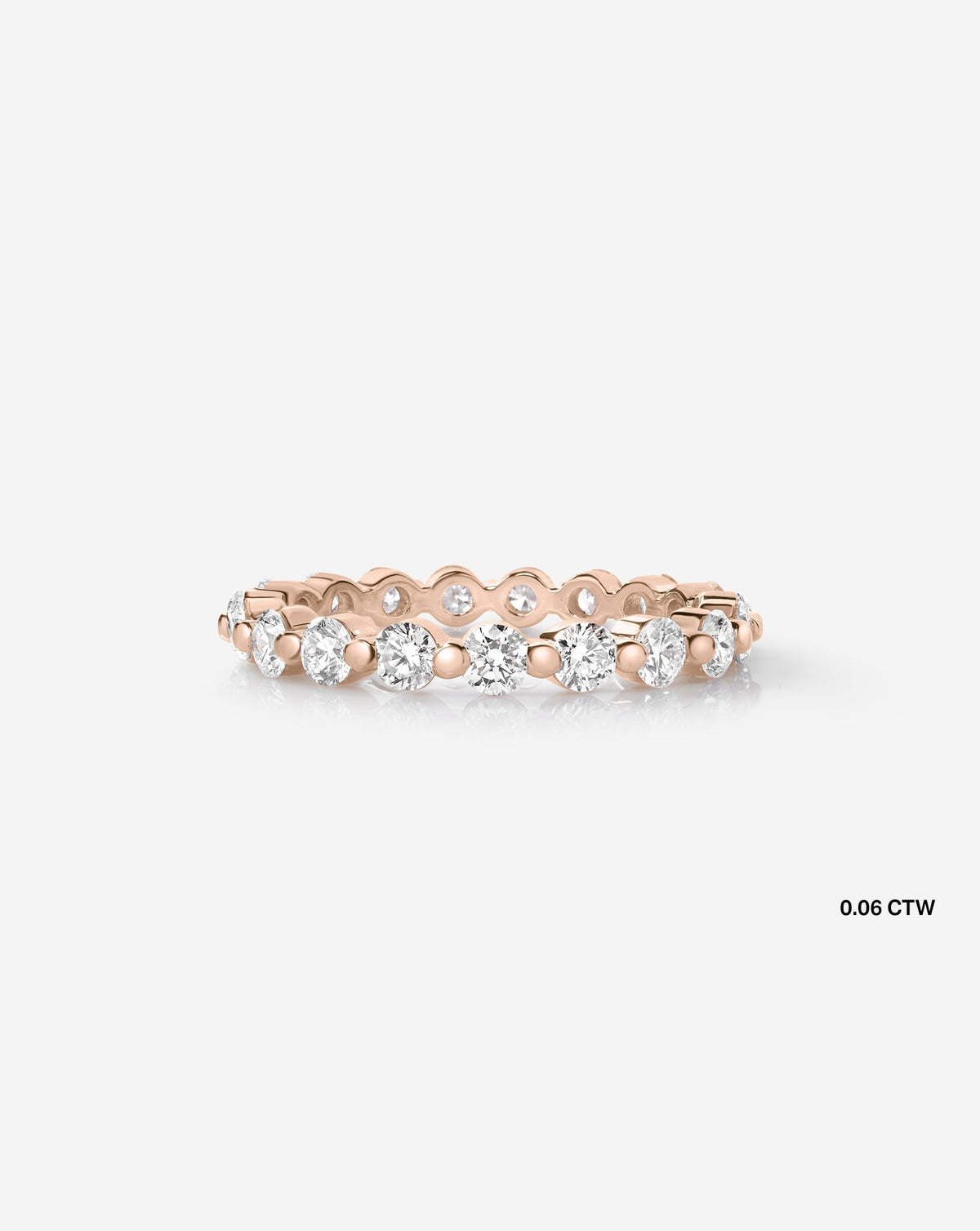 Single Prong Diamond Band
