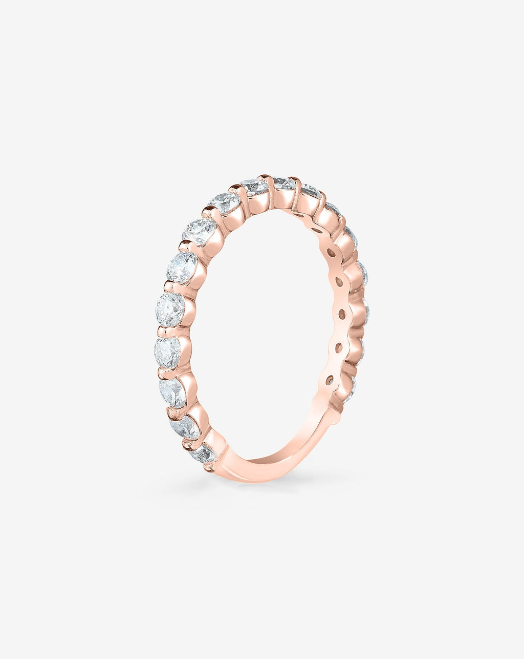 Single Prong 3/4 Lab Diamond Band
