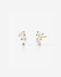Triple Baguette Lab Diamond Studs