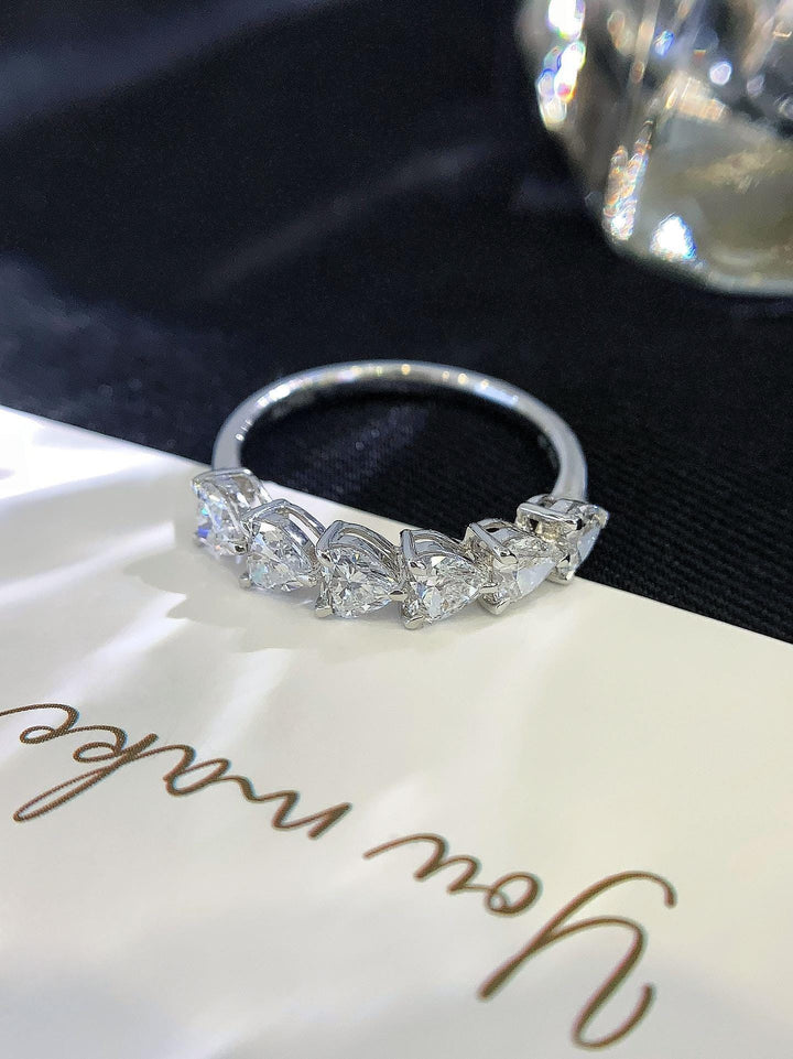 Designed for Double Takes Marquise CVD Five-Stone Band