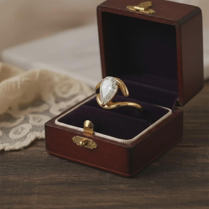 Built for the Spotlight Pear Diamond Ring