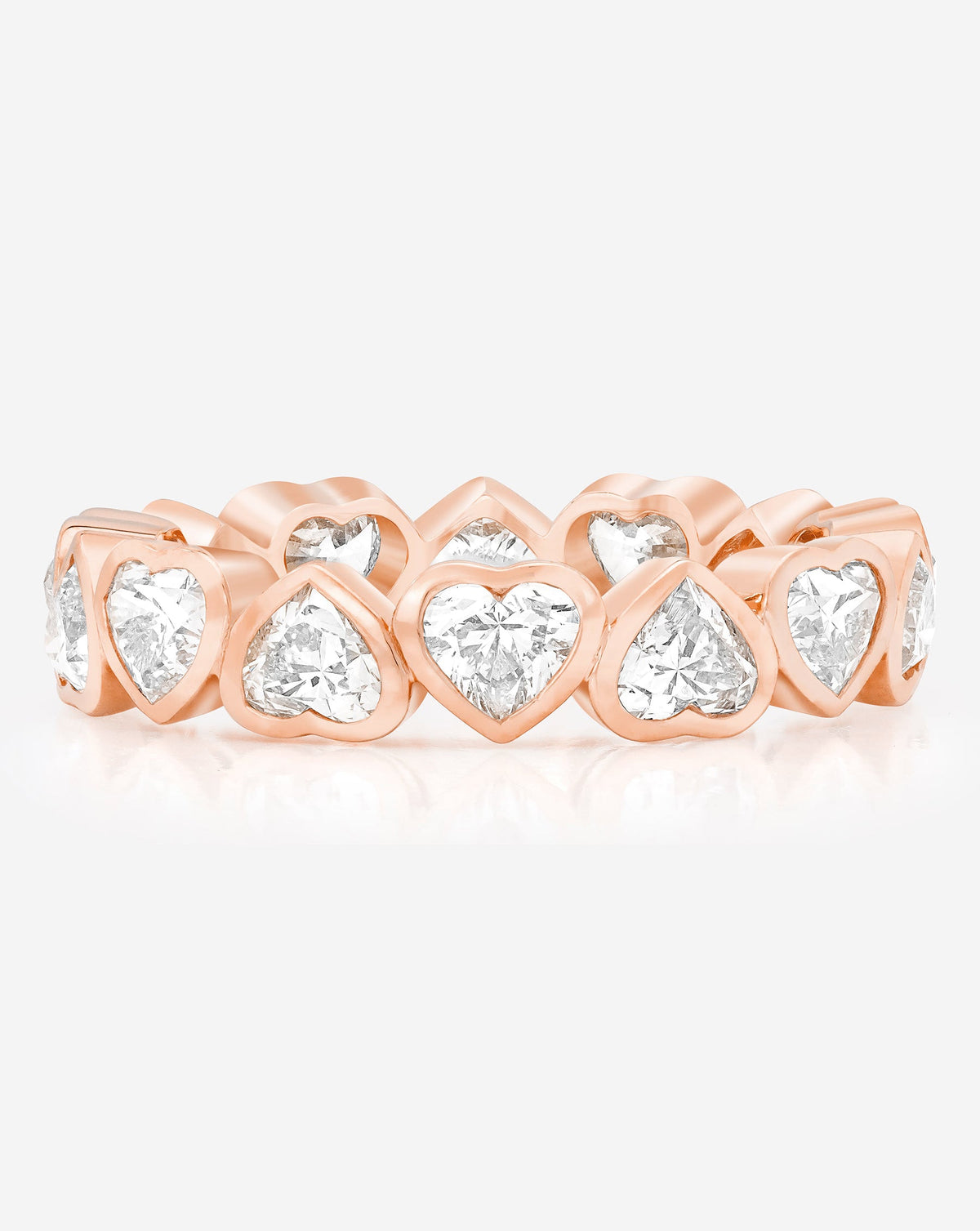 Heart Bezel Eternity Band