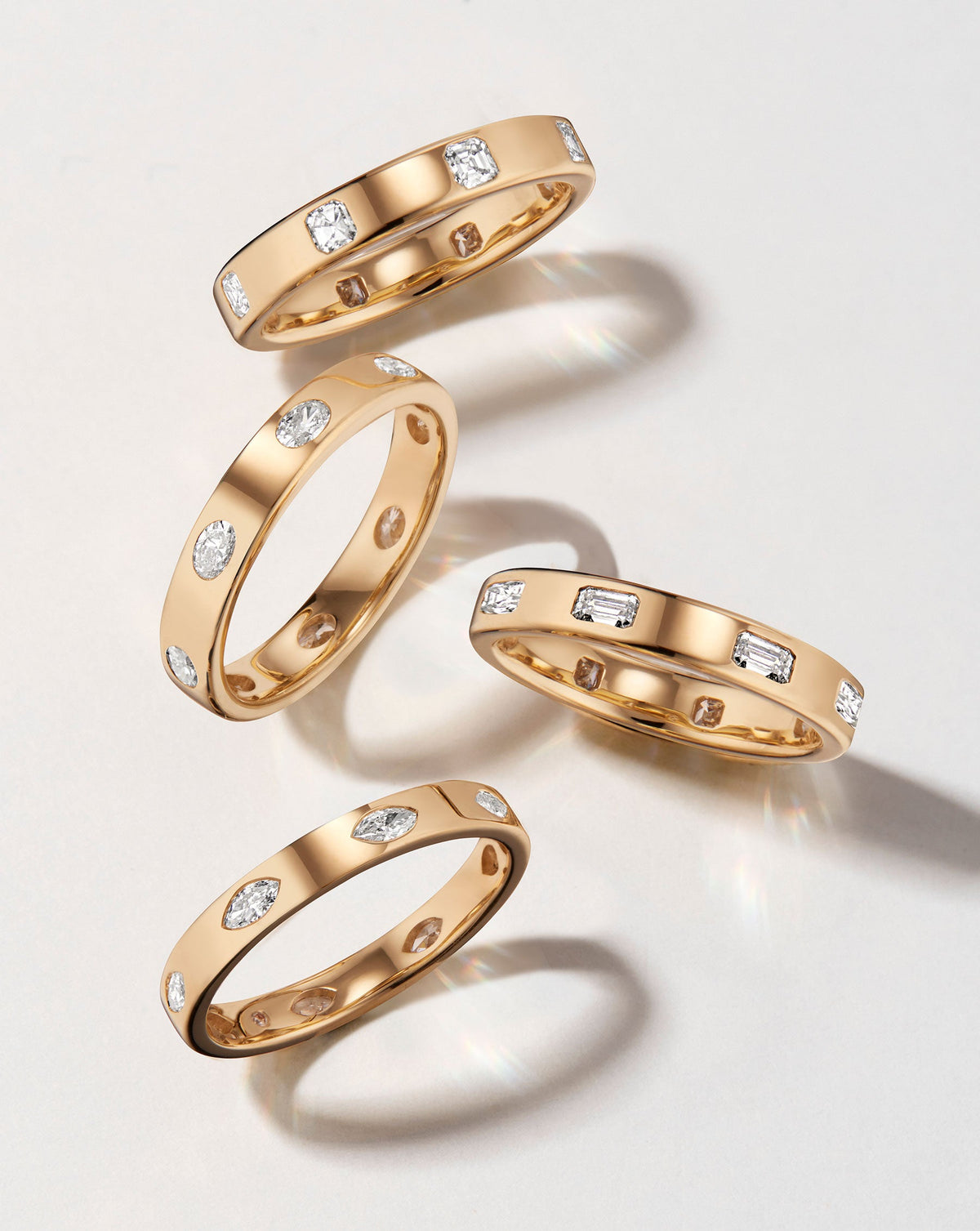 Marquise Luxe Inlay Eternity Band