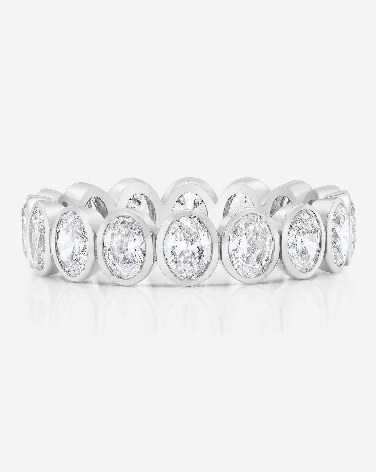 Oval Bezel Eternity Band