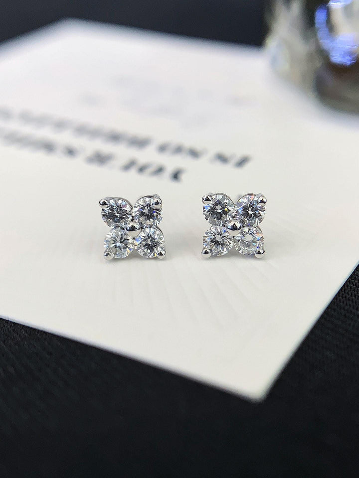 Effortlessly Unforgettable Marquise Diamond Floral Studs