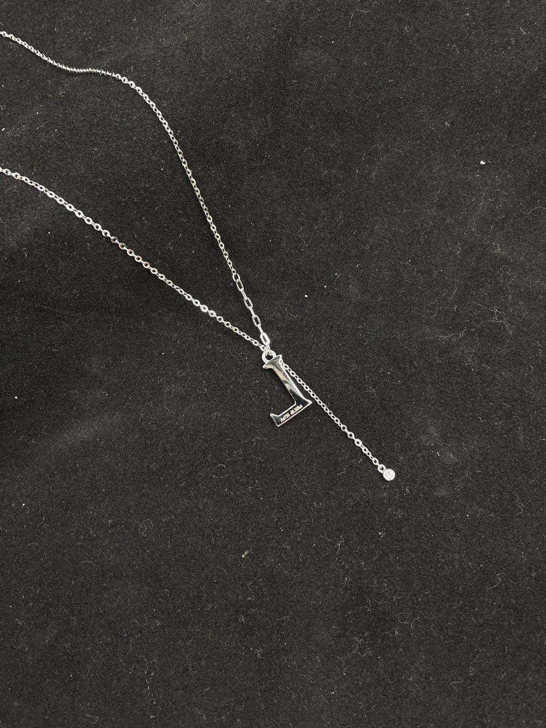 Impossible to Look Away Diamond Lariat Initial Necklace