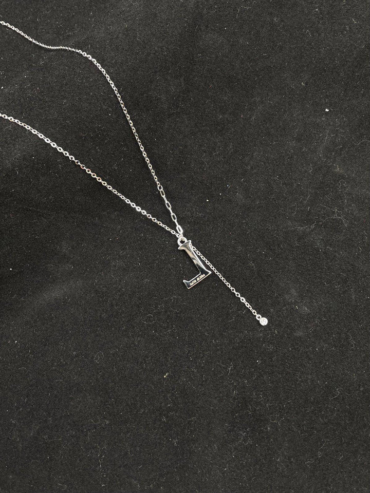 Impossible to Look Away Diamond Lariat Initial Necklace