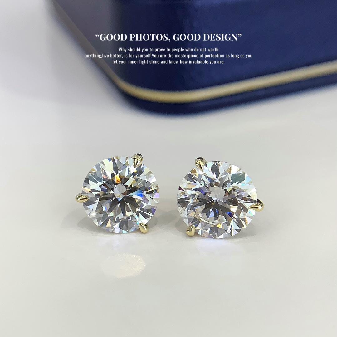 Effortlessly Unforgettable Emerald Cut Diamond Studs