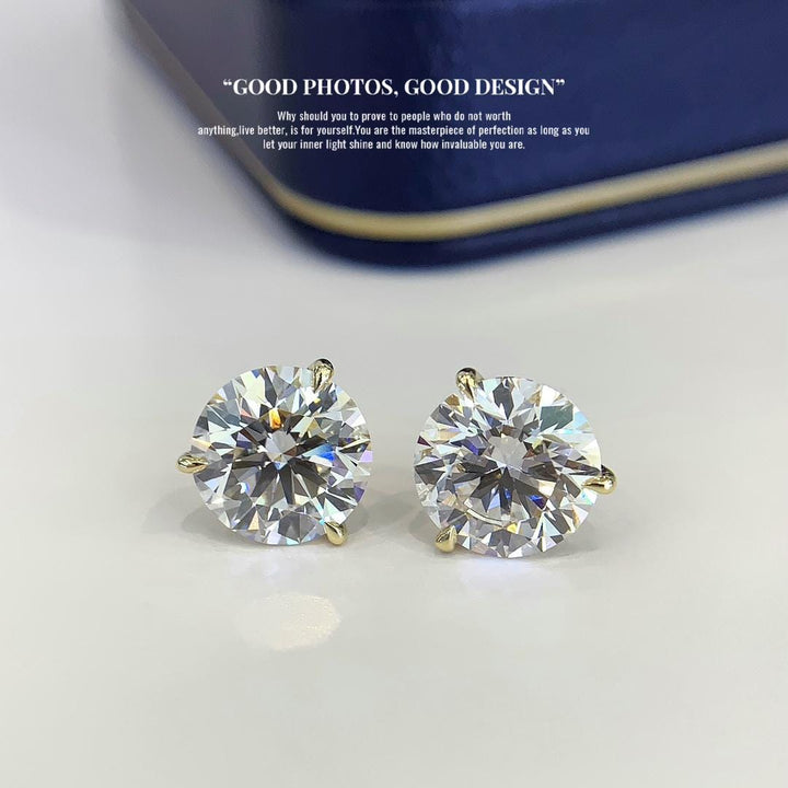 Effortlessly Unforgettable Emerald Cut Diamond Studs