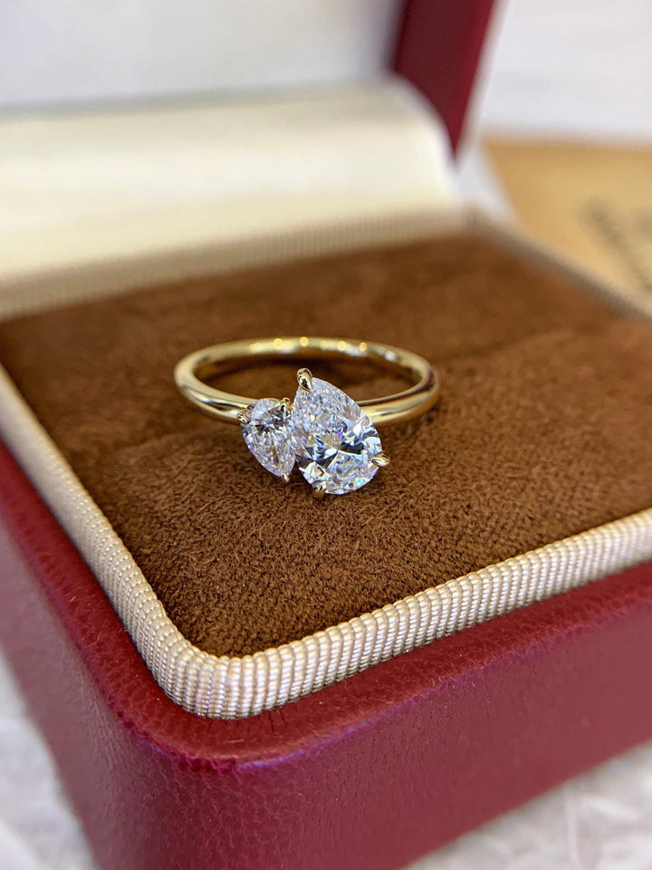 Forever Starts Here Toi et Moi Pear & Marquise Ring