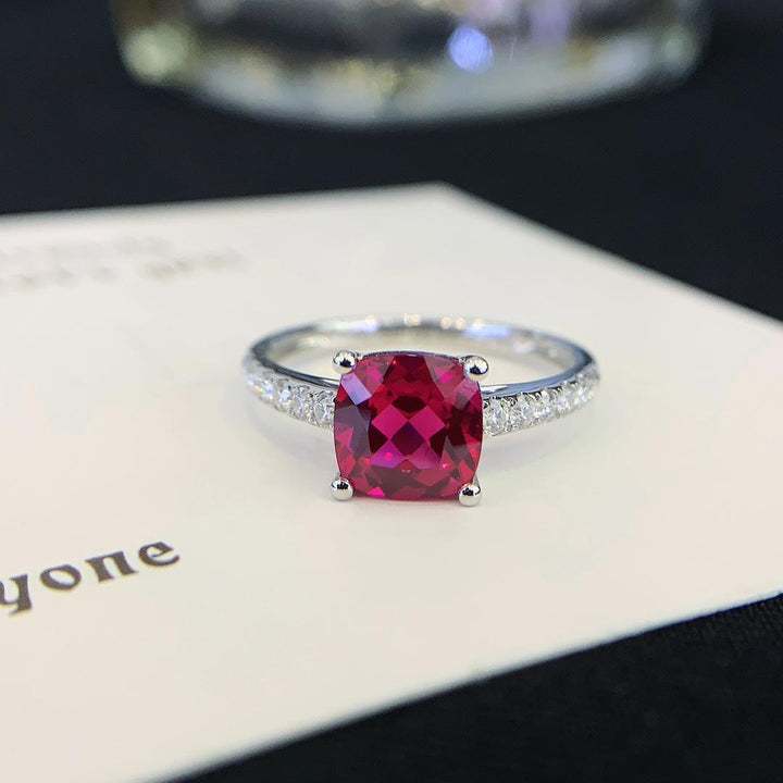 Made to Be Noticed Cushion Ruby Engagement Ring