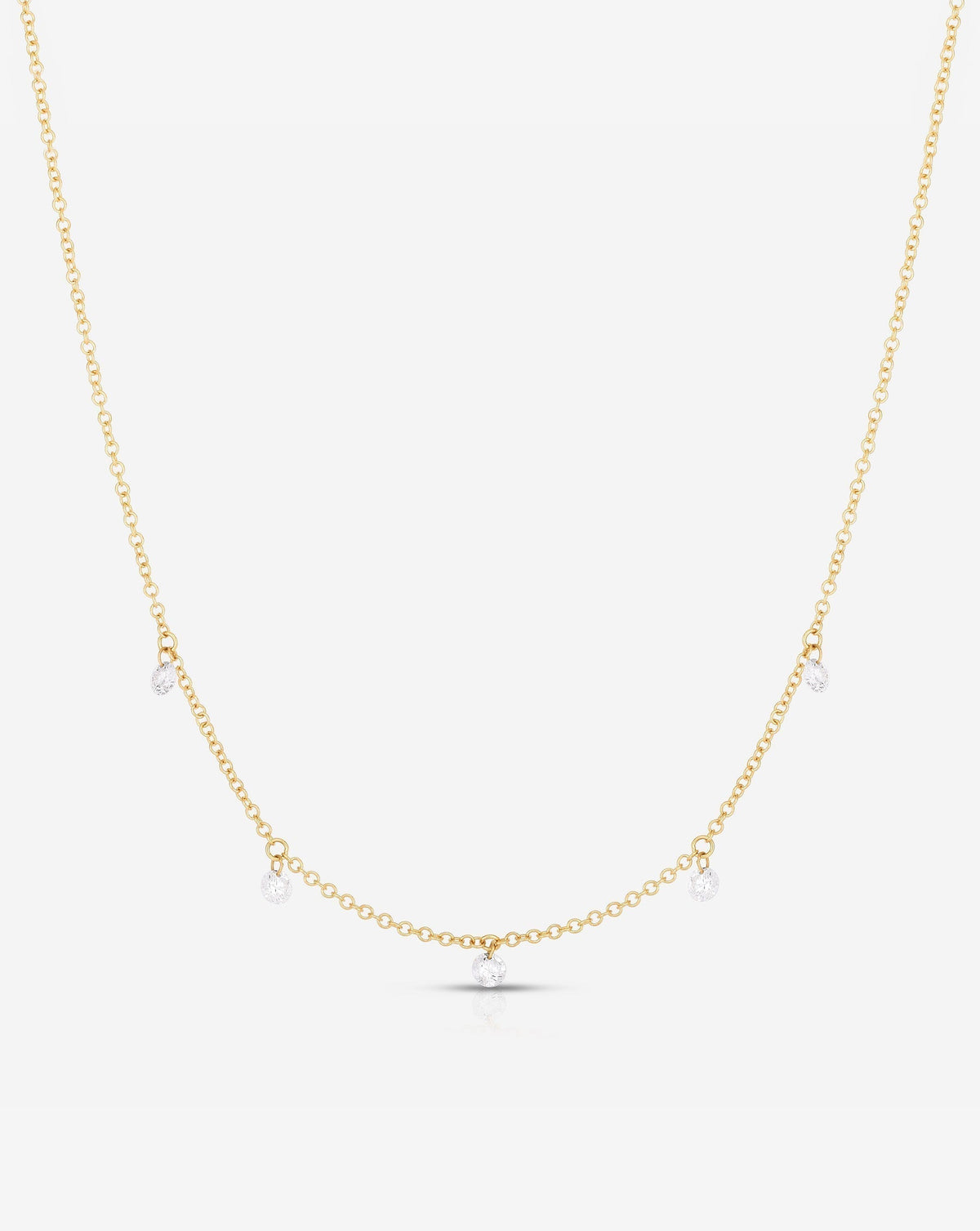 Floating Diamond Necklace