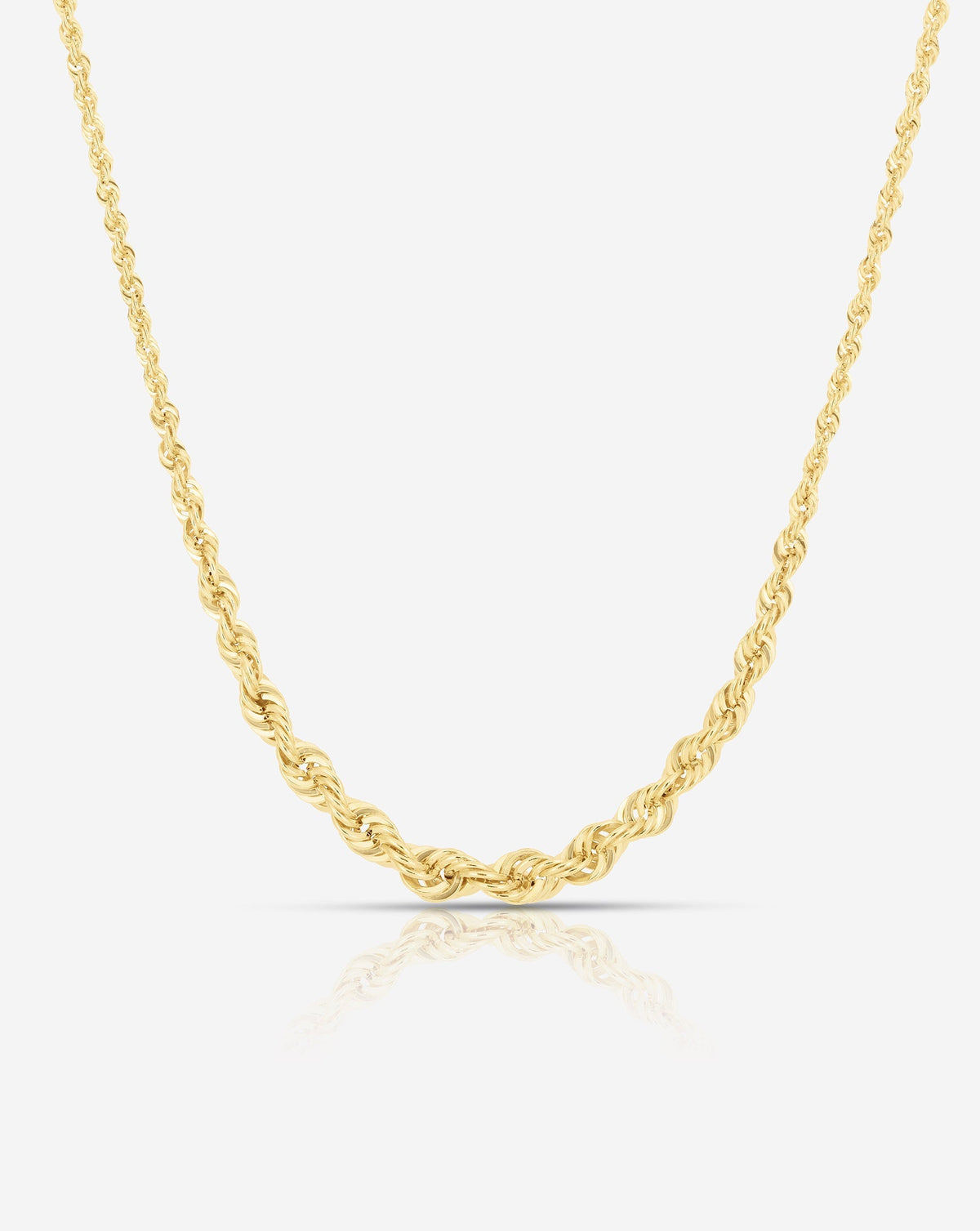 Graduated Rope Chain Necklace