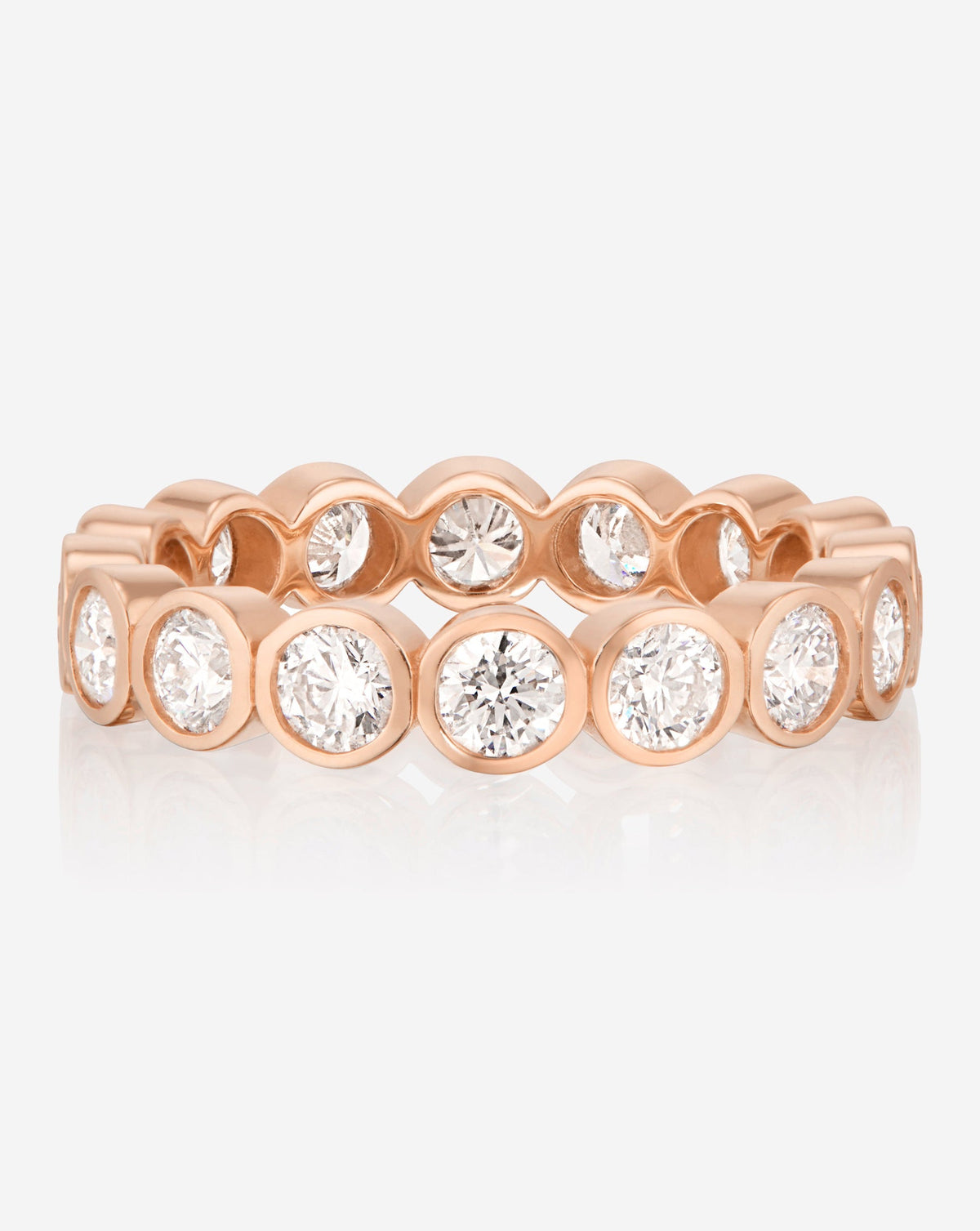 Round Bezel Eternity Band