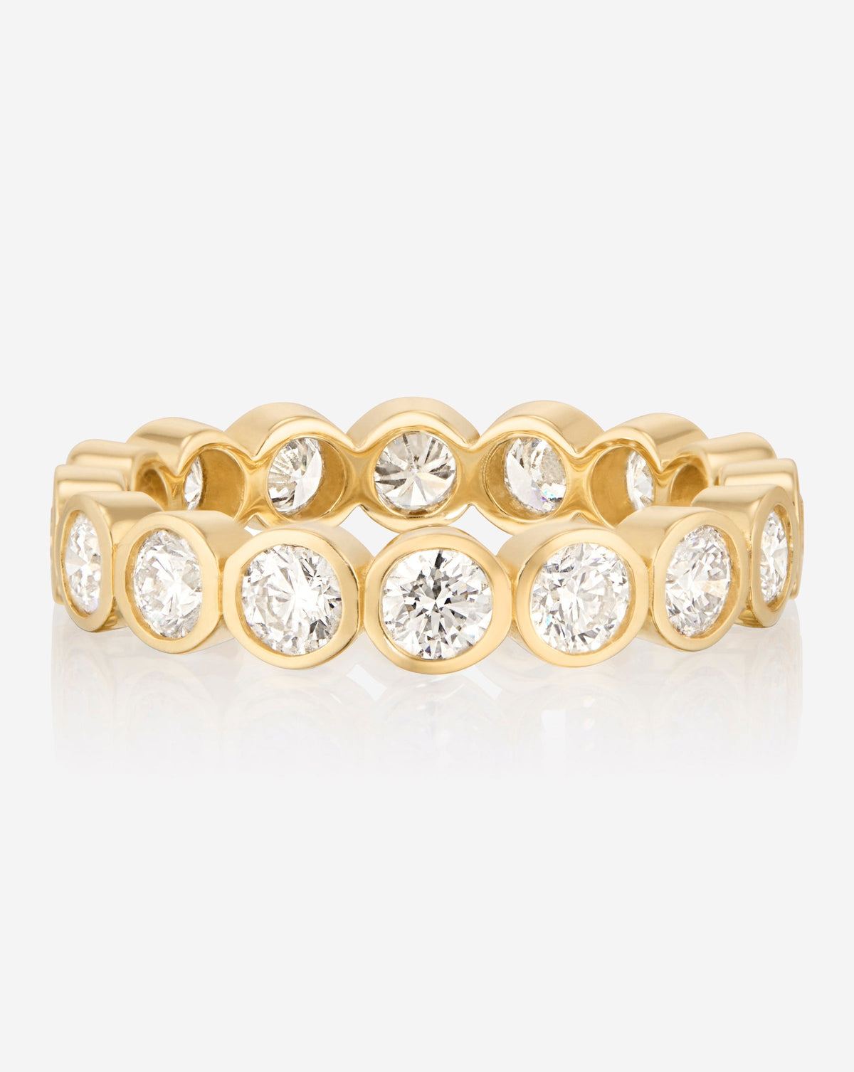 Round Bezel Eternity Band